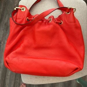 Michael Kors Tote, Large, Orange Leather